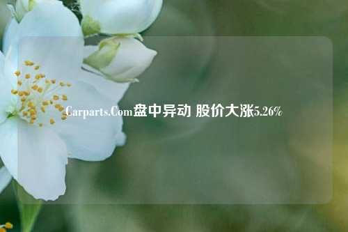 Carparts.Com盘中异动 股价大涨5.26%